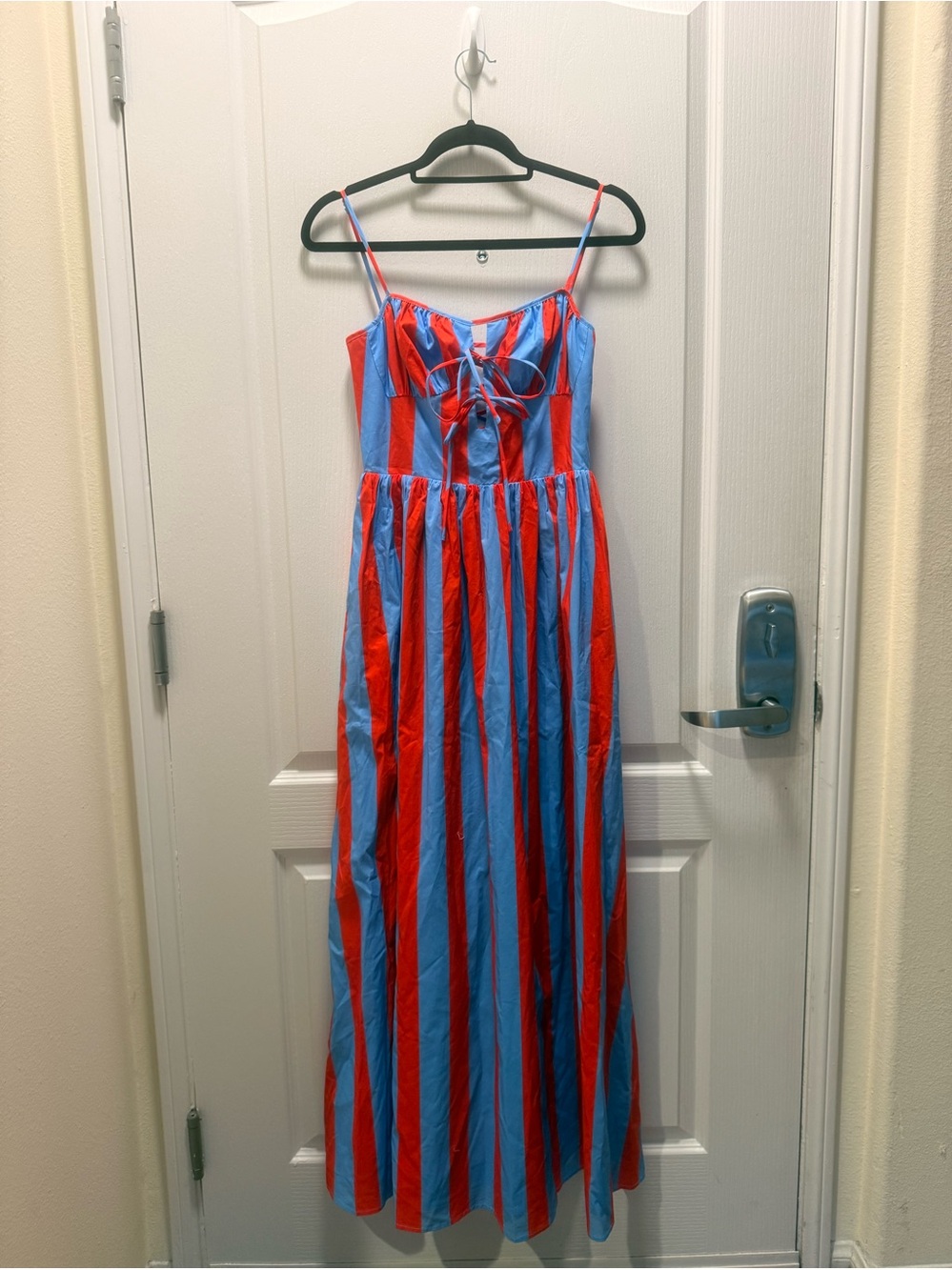 Line & Dot Primo Lace Back Stripe Sleeveless Maxi Dress Size XS NWT - Picture 7 of 9